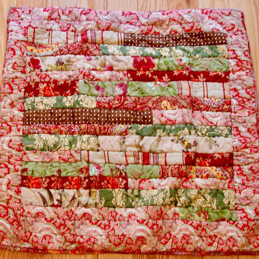 One Luxury, Pottery Barn Country Cottage Boho Paisley, Quilted Pillow Sham